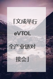 文成举行eVTOL全产业链对接会